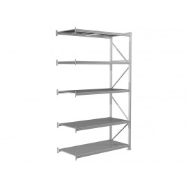 Дополнительная секция к стеллажу Практик MS Pro 300/150x80/5 (5 полок)