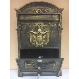 Почтовый ящик Lion Retro Gold (античный бронзовый)